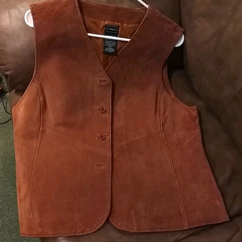 All leather ladies Vest size L (12/14)